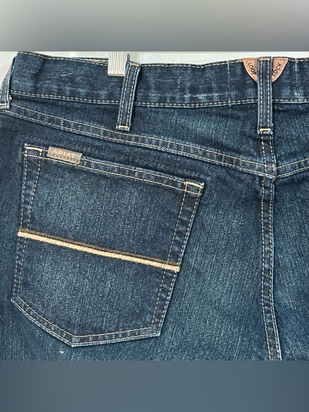 Ariat M4 Pro Series Ray Boot Jean Mens 36x34 Dark Wash Relaxed Boot Cut Western - Picture 9 of 12